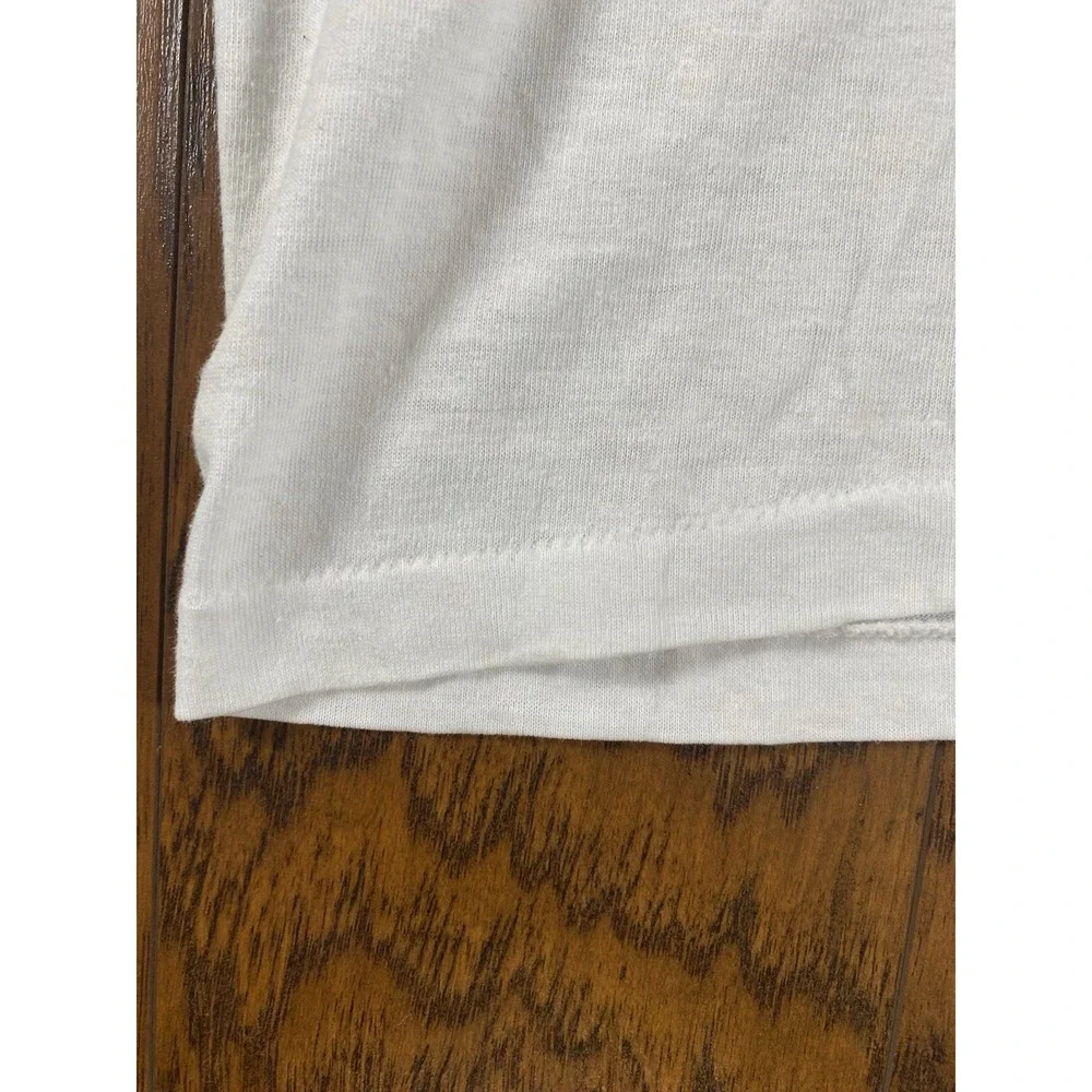 Vintage Silver Star Uncle Sam I Want You US Army Graphic T-Shirt White Large